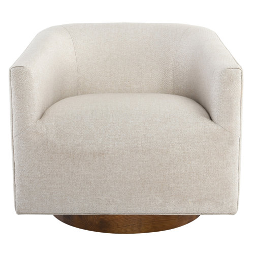 Joss & Main Soverall Upholstered Swivel Barrel Chair & Reviews Wayfair
